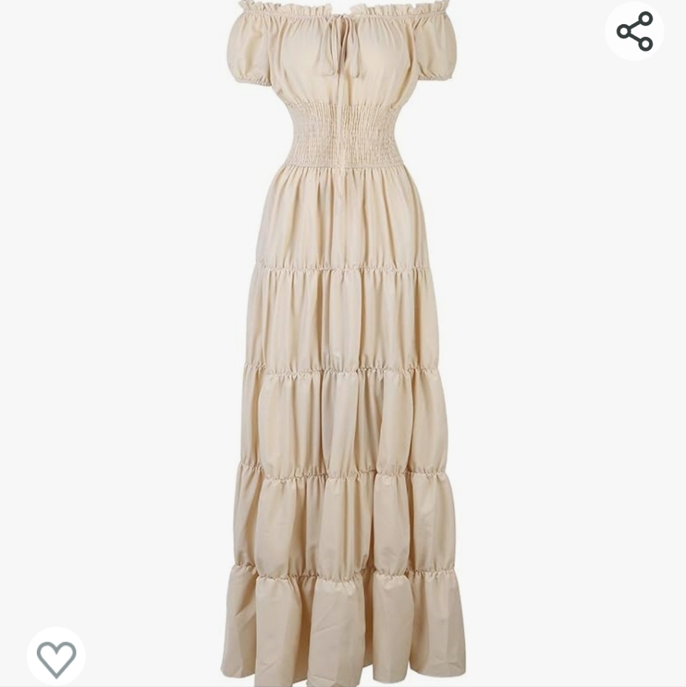 Ivory cottagecore dress